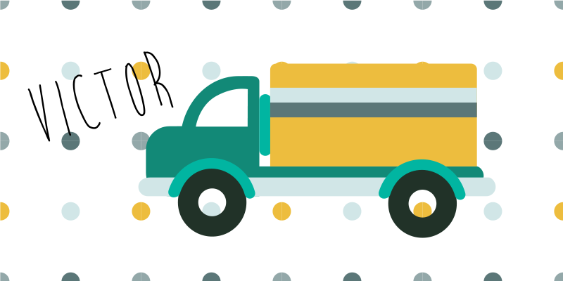 Alfombra vinílica personalizable camión configurable - TenVinilo