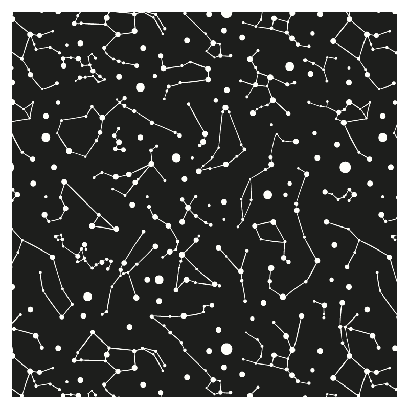 Alfombra vinílica estrellas tema de la constelación - TenVinilo