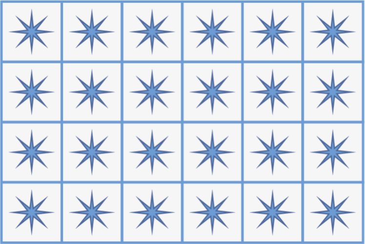 Alfombras vinílica hidráulica estrellas azules - TenVinilo