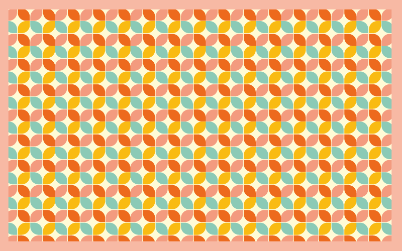 Alfombra de vinilo geométrica Cuadrados multicolores - TenVinilo