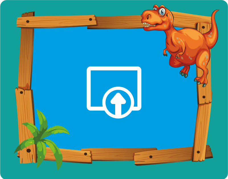 Alfombra vinílica infantil dinosaurio personalizable - TenVinilo