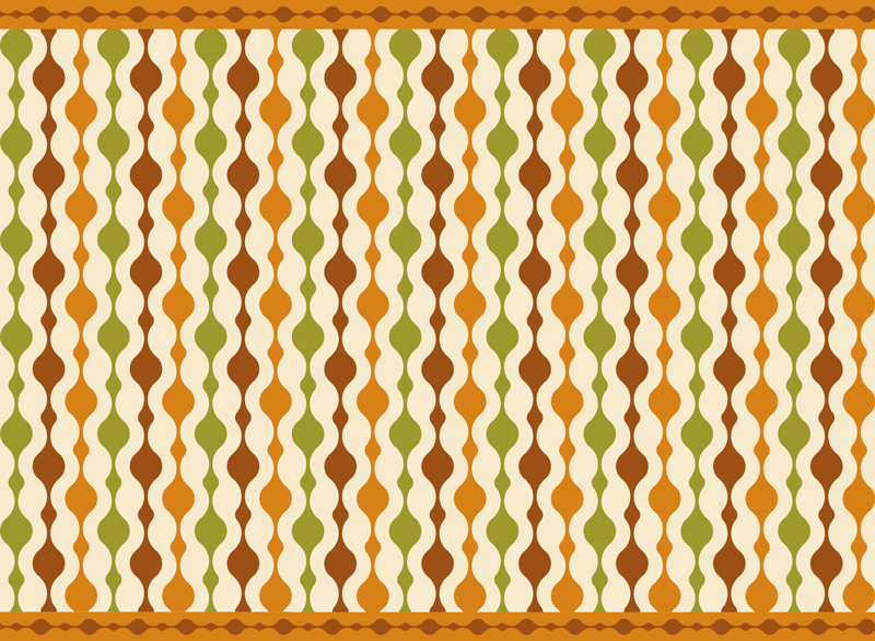 Alfombra vinílica rayas diseño de líneas onduladas - TenVinilo