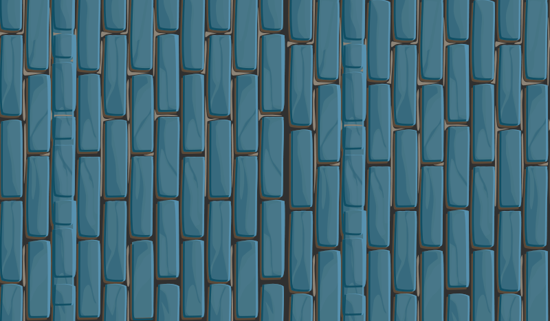 Alfombra vinílica hidráulica modelado de ladrillo - TenVinilo