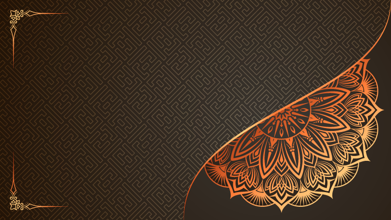 Alfombra vinílica mandala diseño de esquina mandala - TenVinilo