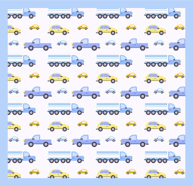 Alfombra vinílica infantil tema de tráfico lúdico - TenVinilo