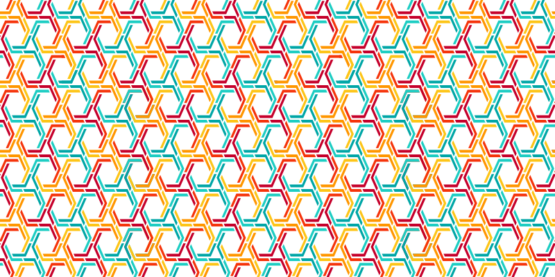 Alfombra vinílica geométrica patrón entrelazado - TenVinilo