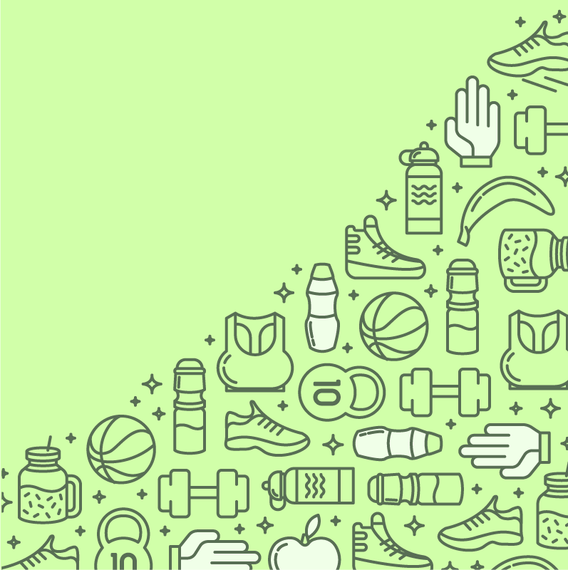 Alfombra vinílica infantil parafernalia de fitness - TenVinilo