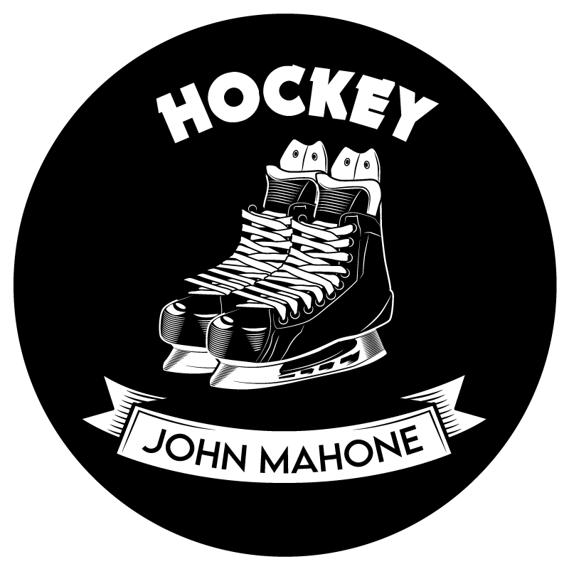 Alfombra vinílica personalizable decoración de hockey - TenVinilo
