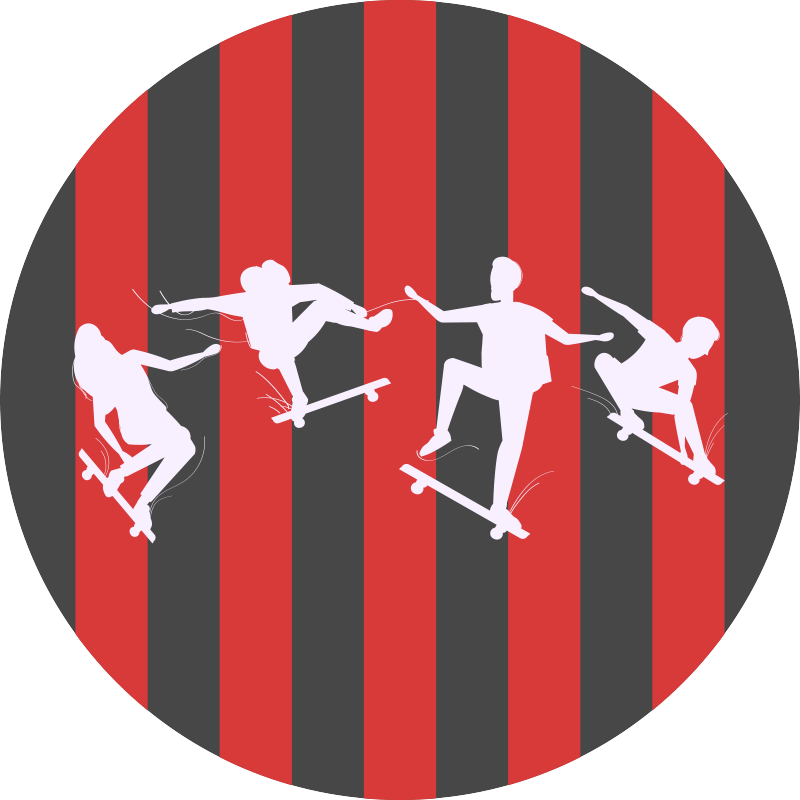 Alfombra vinílica juegos siluetas de esgrima - TenVinilo