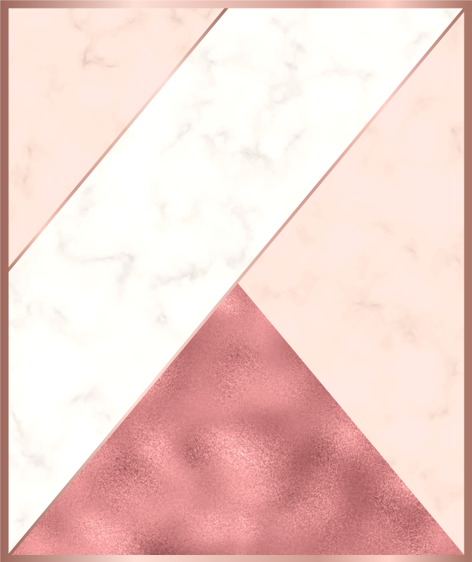 Alfombra vinílica dormitorio mármol triangular - TenVinilo