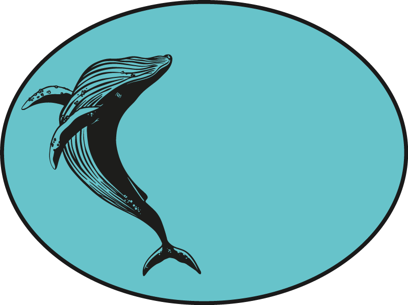 Alfombra vinílica animales majestuoso motivo de ballena - TenVinilo