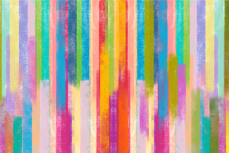 Alfombra vinílica imitación madera motivos a rayas vibrantes - TenVinilo