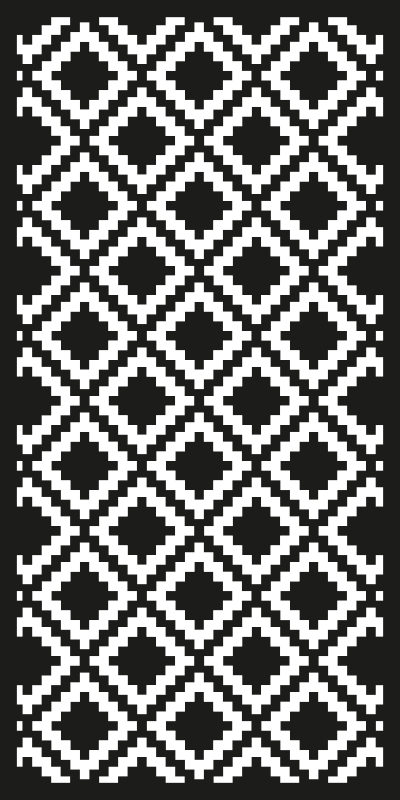 Alfombra vinilo mosaico rombos blanco y negro - TenVinilo
