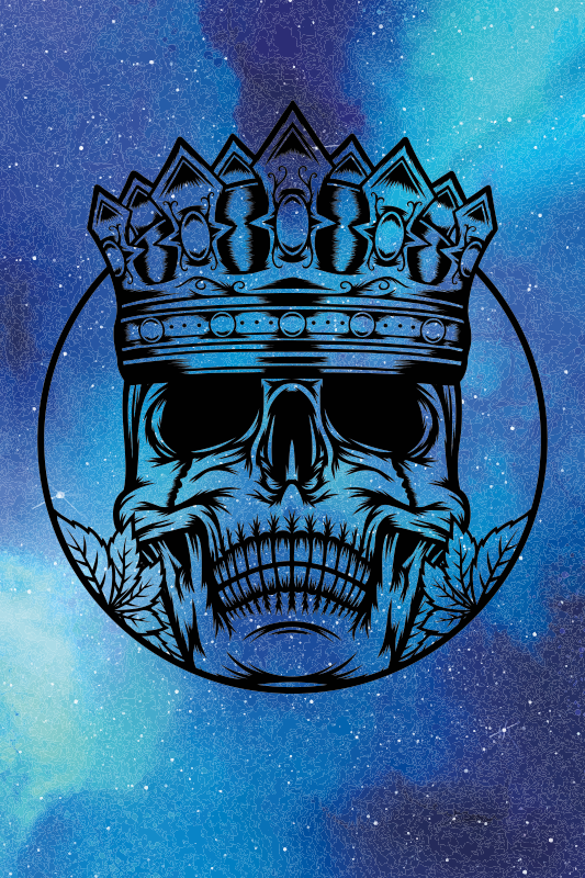 Alfombra vinílica textura arte de calavera real - TenVinilo