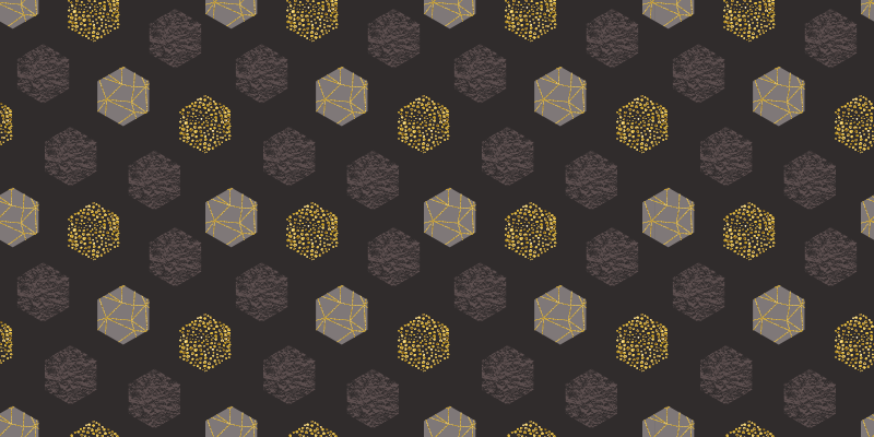 Alfombra vinílica geométrica hexágonos pantone - TenVinilo