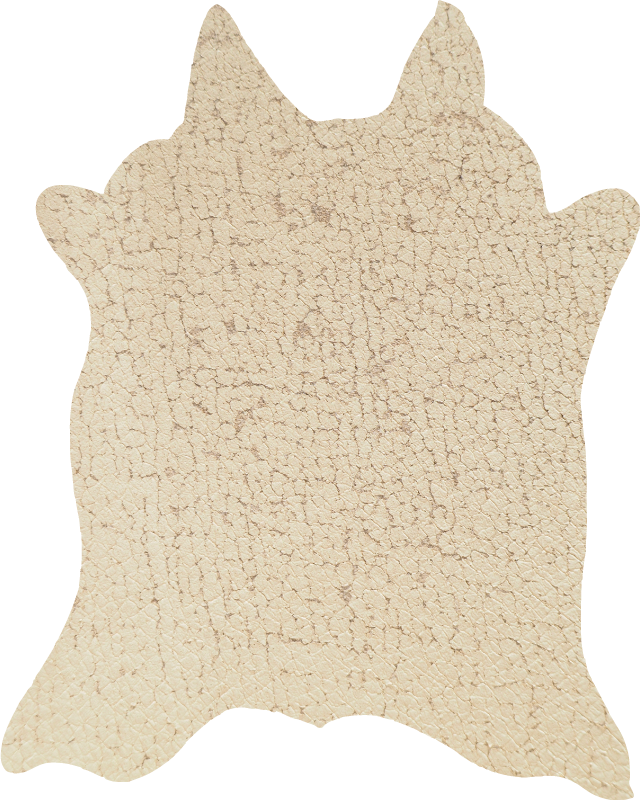 Alfombra vinílica animal print vaca beige - TenVinilo