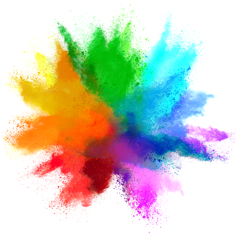 Alfombra vinílica con nombre Explosión de color - TenVinilo