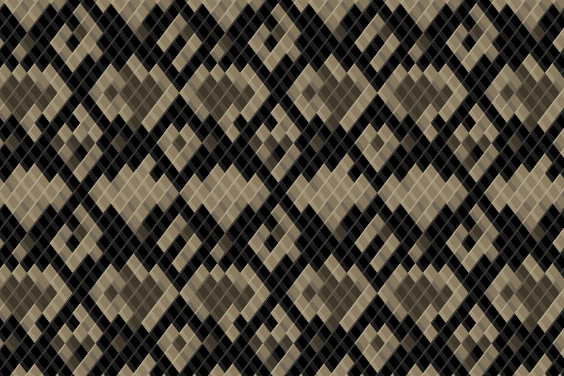 Alfombra vinílica mosaico patrón geométrico negro - TenVinilo