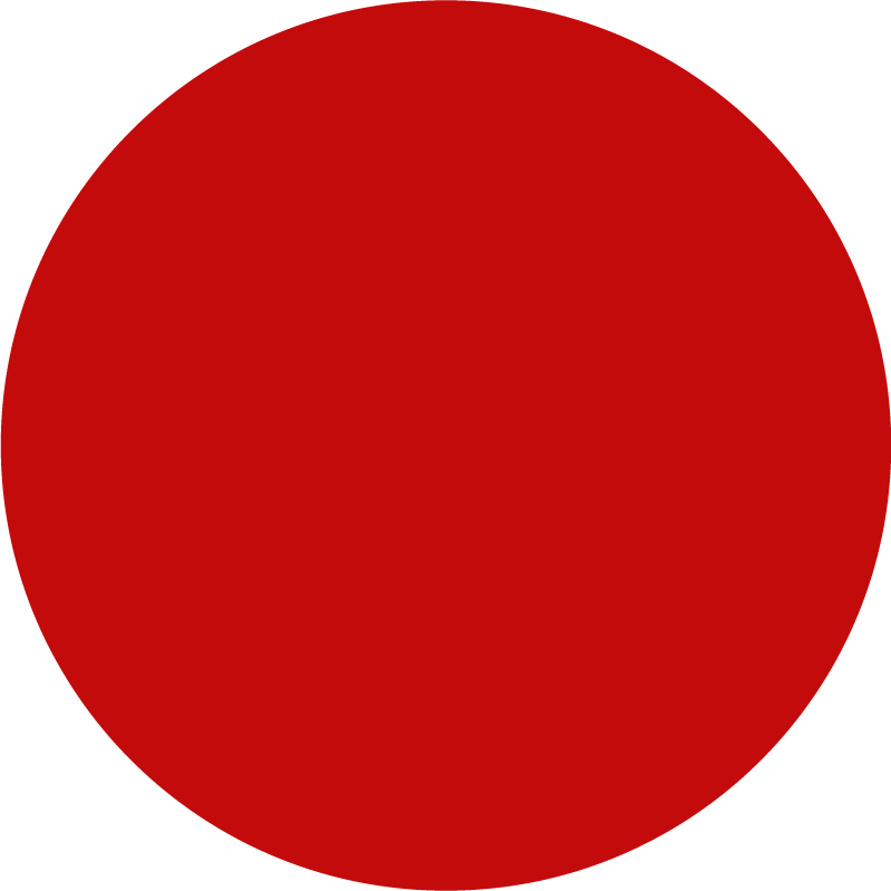 Alfombra vinílica redonda círculo rojo sólido - TenVinilo