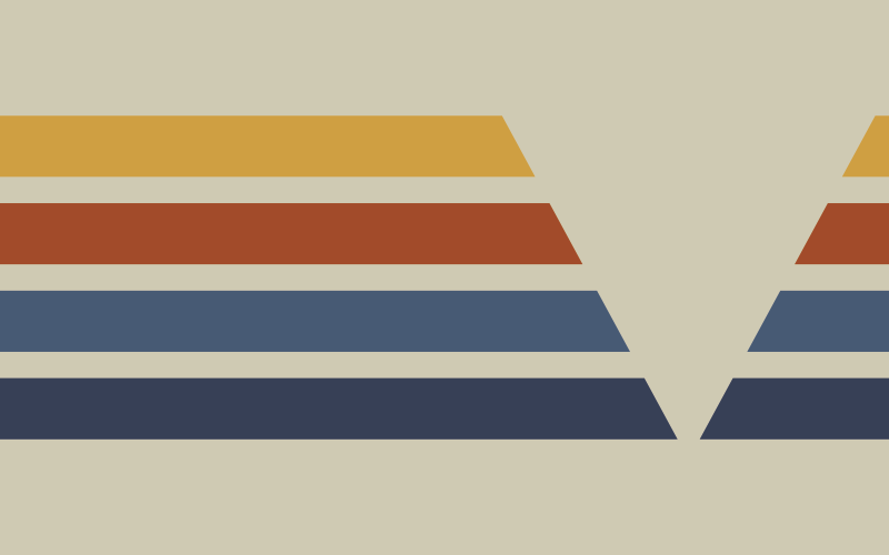 Alfombra vinílica geométrica motivo de rayas chevron - TenVinilo