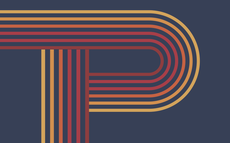 Alfombra vinílica geométrica con líneas de colores - TenVinilo