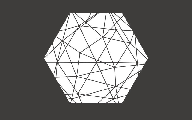 Alfombra vinílica geométrica patrón hexagonal abstracto - TenVinilo