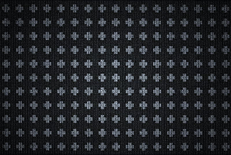 Alfombra vinílica minimalista diseño de cruces intersecadas - TenVinilo