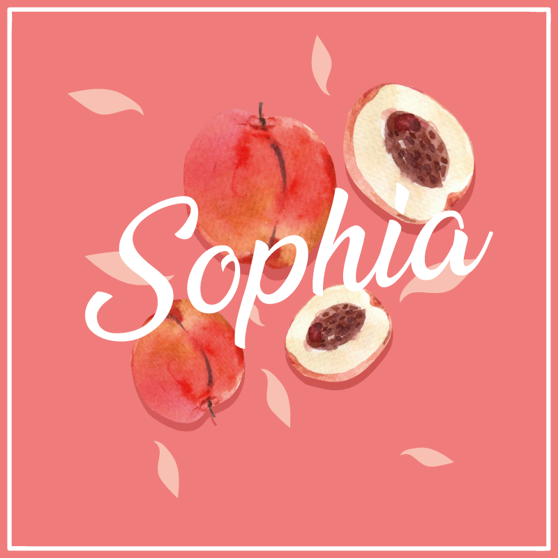 Alfombra vinílica juvenil melocotones rosas personalizados - TenVinilo