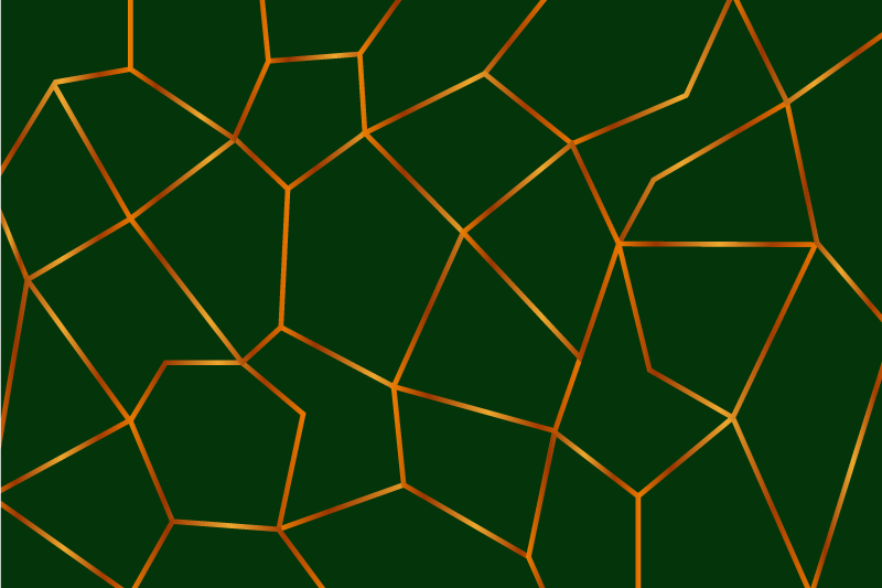 Alfombra vinílica imitación mármol patrón geométrico verde - TenVinilo