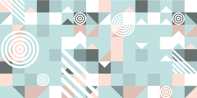 Alfombra vinílica geométrica motivo abstracto - TenVinilo