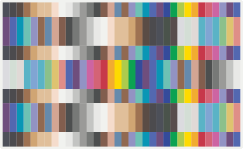 Alfombra vinilo mosaico cuadros multicolores - TenVinilo