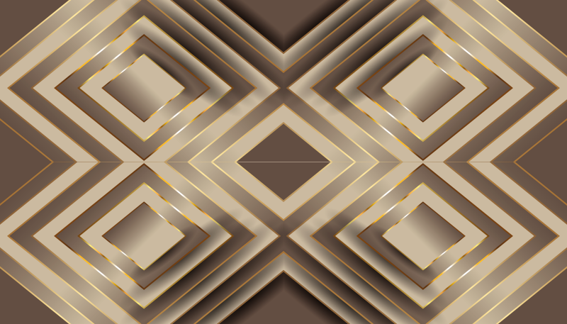 Alfombra vinílica cocina elegante composición geométrica - TenVinilo