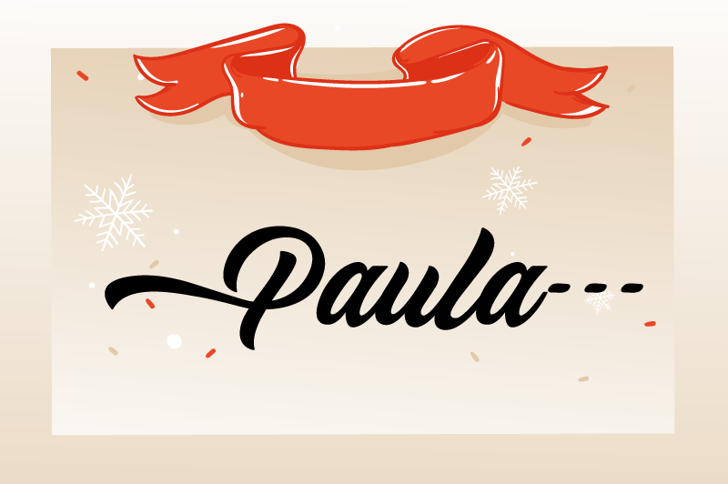 Alfombra vinílica navidad diseño beige personalizado - TenVinilo