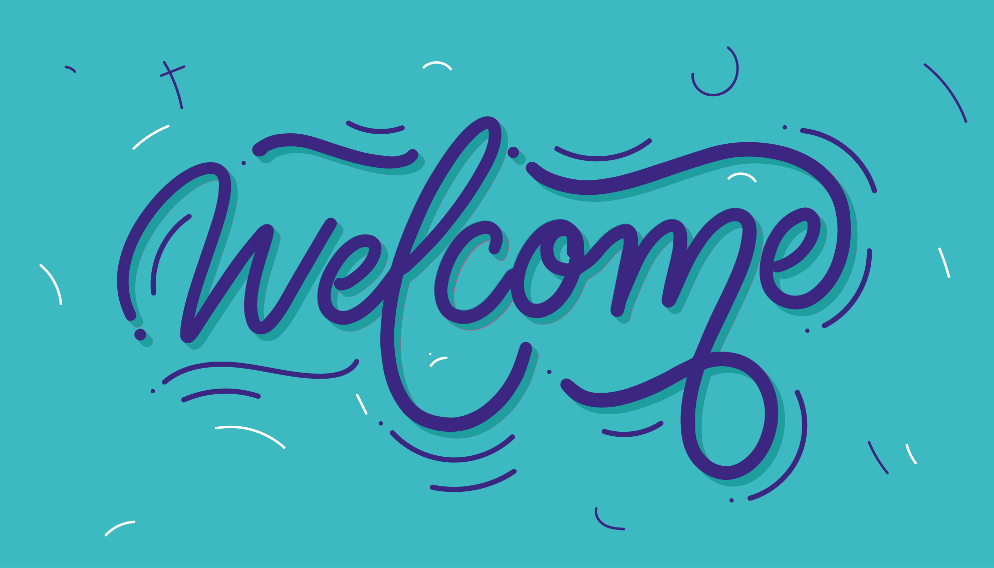 Alfombra vinilo recibidor Concepto creativo de letras de bienveni - TenVinilo