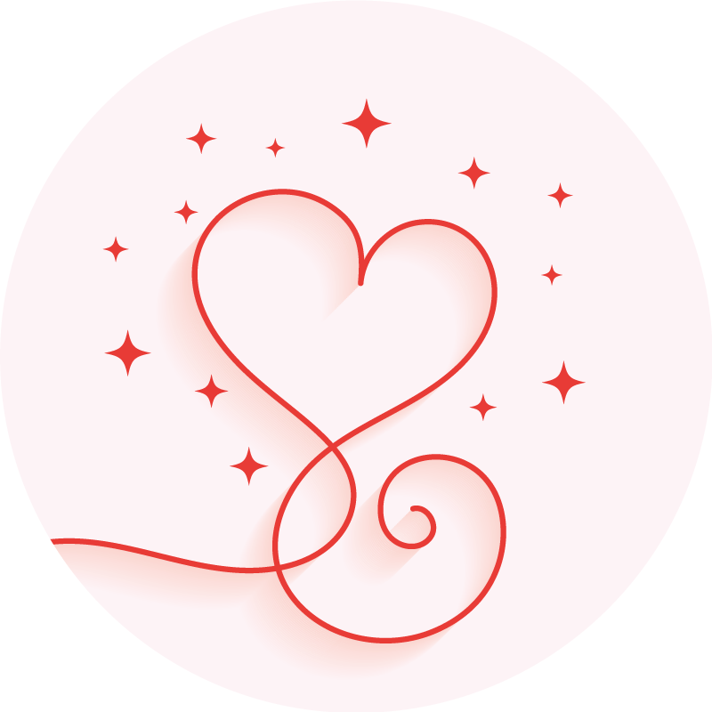 Alfombra vinílica dormitorio patrón de remolino de corazón - TenVinilo