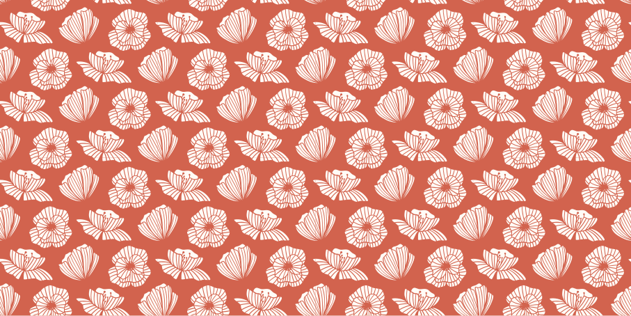 Alfombra vinílica flores elemento floral - TenVinilo