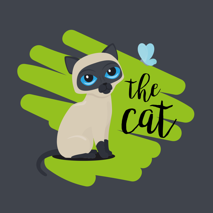 Alfombra vinílica dormitorio Gato mirando una mariposa - TenVinilo