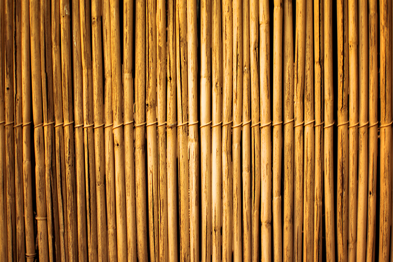 Alfombra vinílica imitación efecto de textura de bambú - TenVinilo