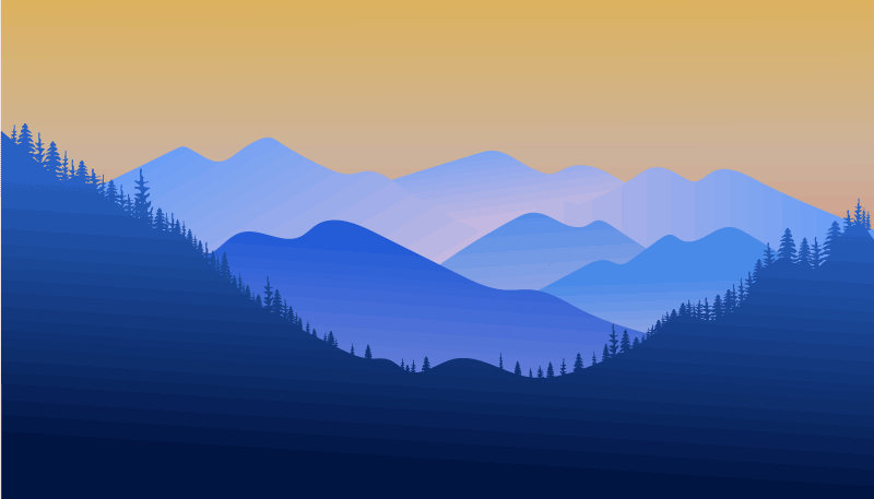 Alfombra vinílica naturaleza horizonte montañoso - TenVinilo