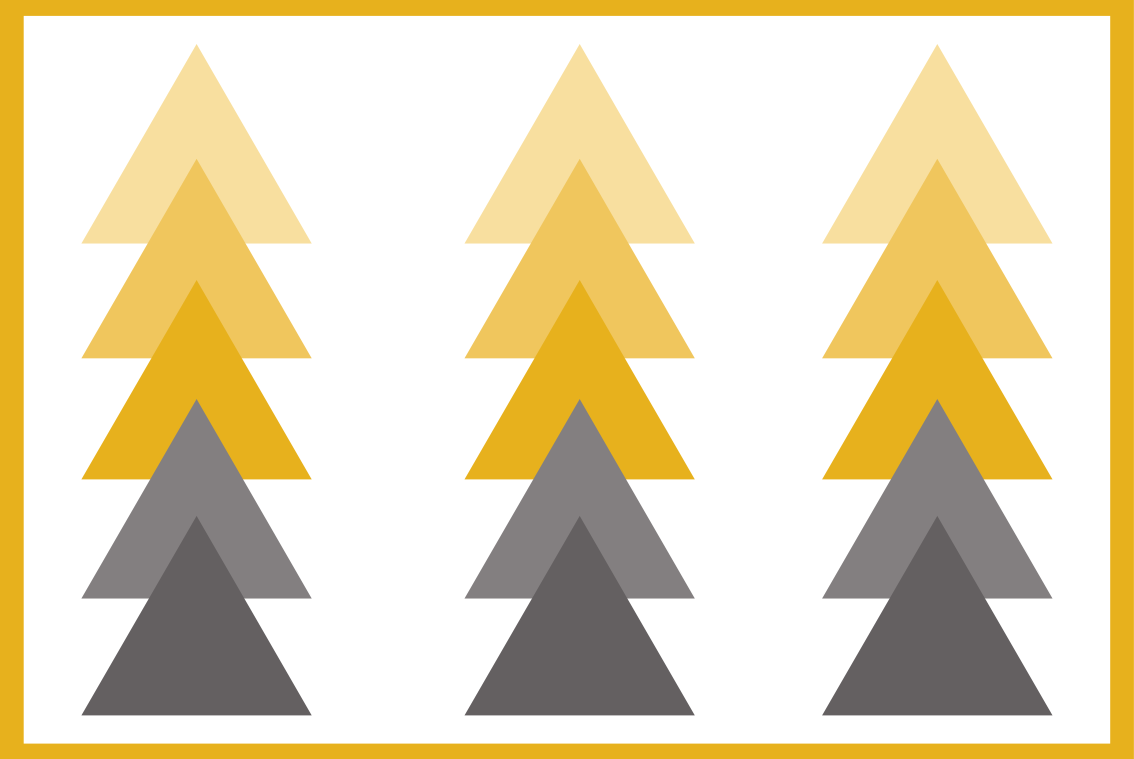 Alfombra vinílica geométrica cascada de colores triangular - TenVinilo