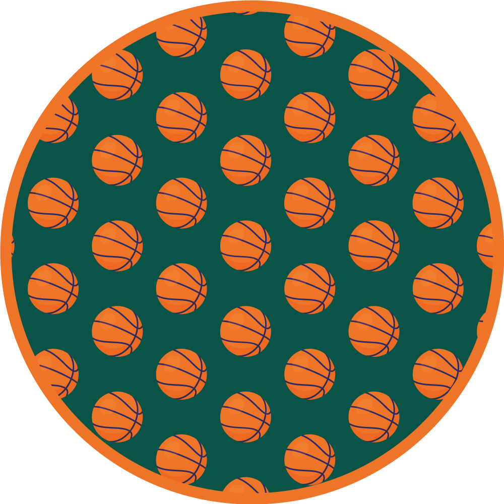 Alfombra vinílica carretera idea de baloncesto - TenVinilo