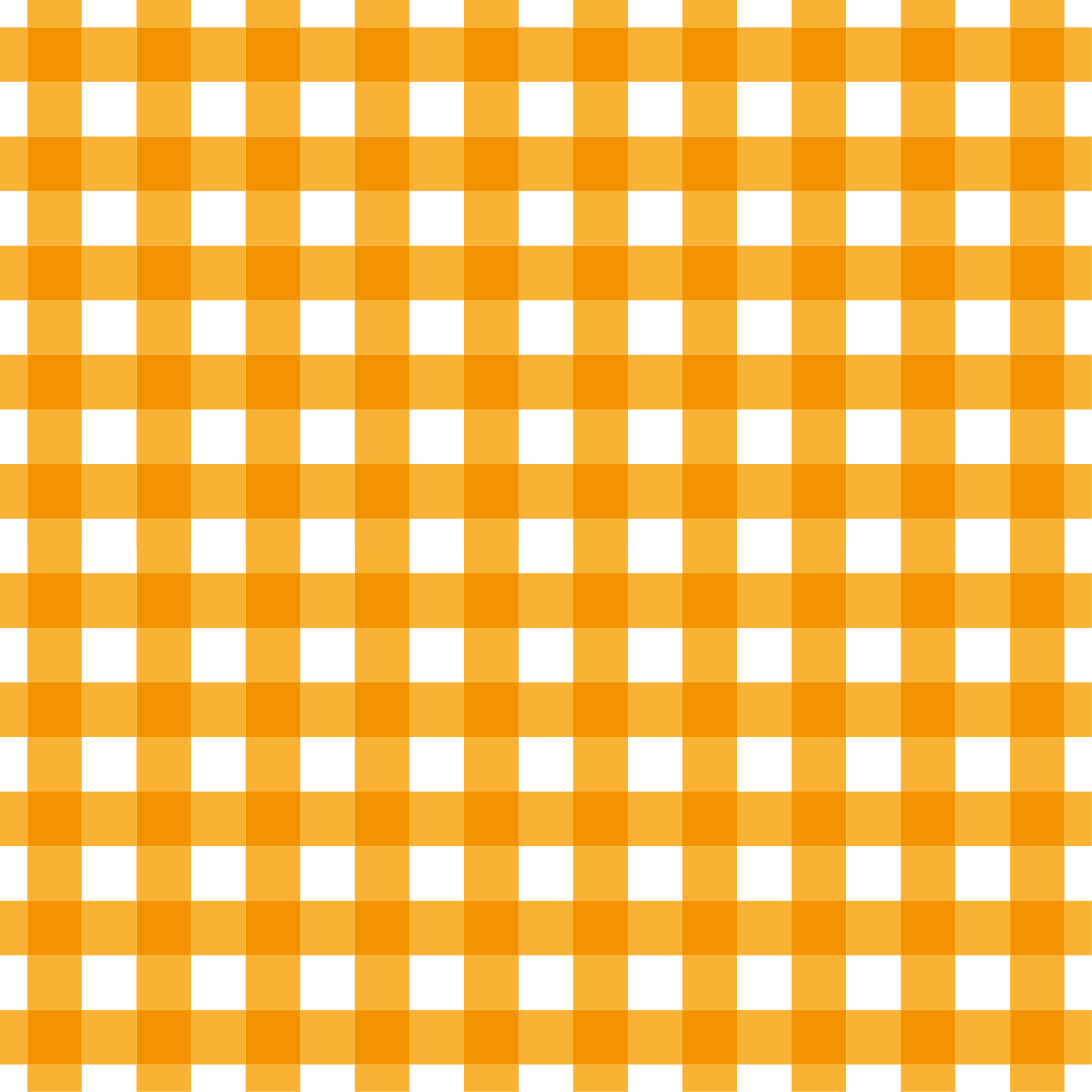 Alfombra vinílica cocina motivo de cuadros naranjas - TenVinilo