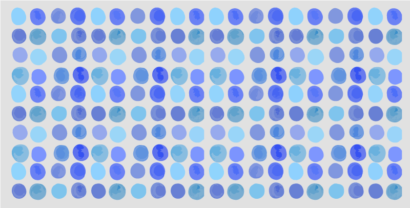 Alfombra vinílica baño patrón de puntos azules - TenVinilo