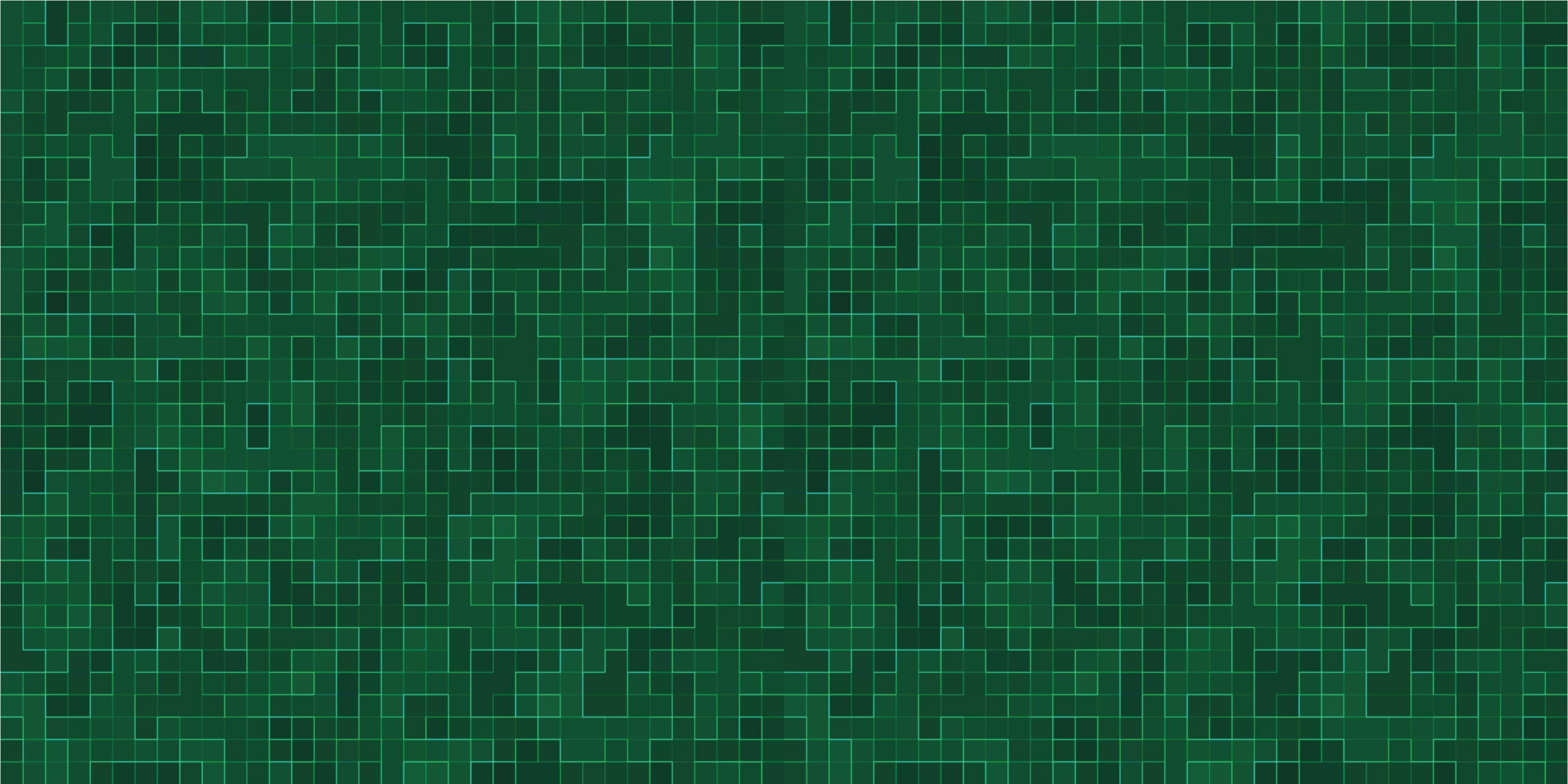 Alfombra vinílica geométrica patrón de cuadrícula verde - TenVinilo