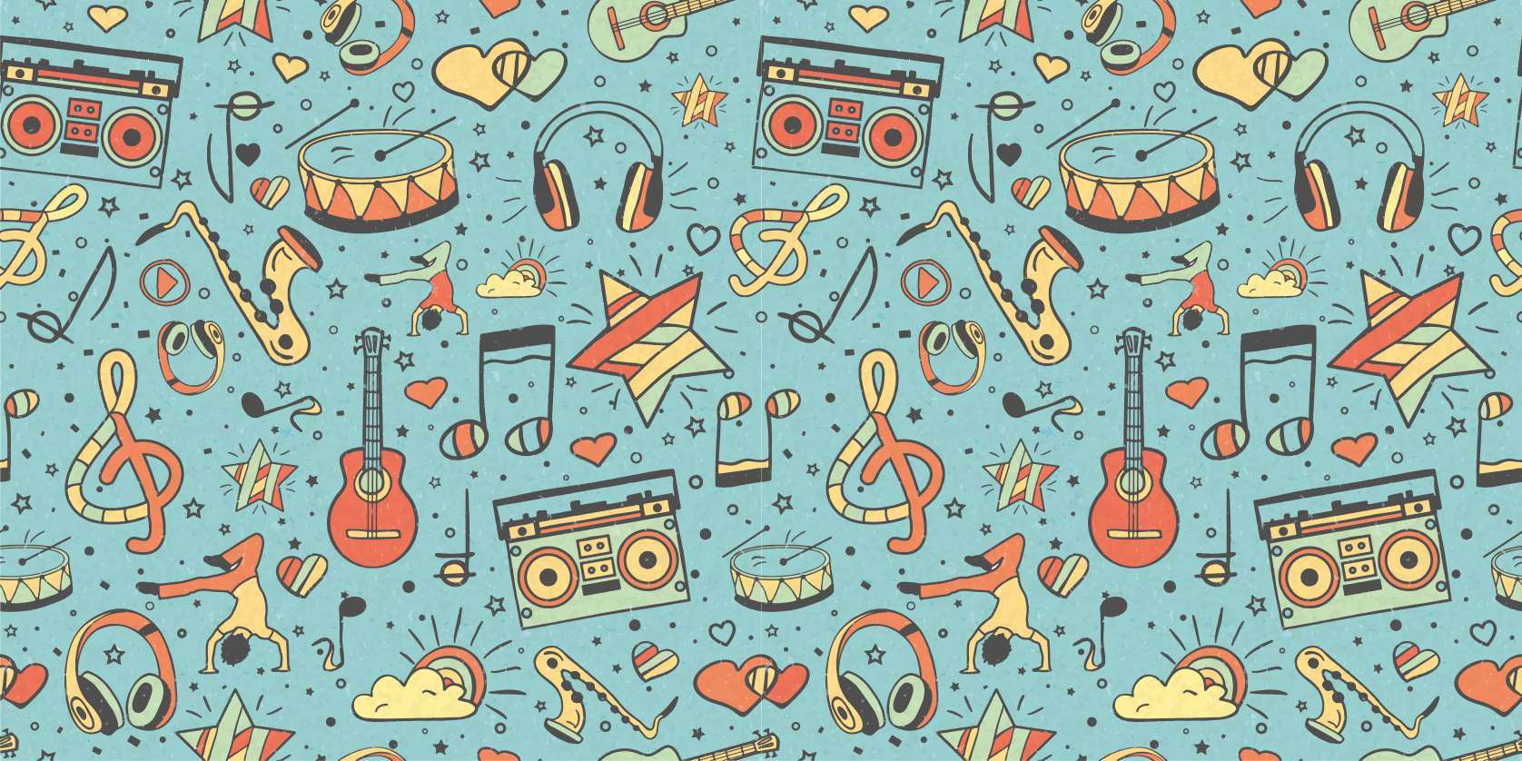 Alfombra vinílica infantil tema musical - TenVinilo