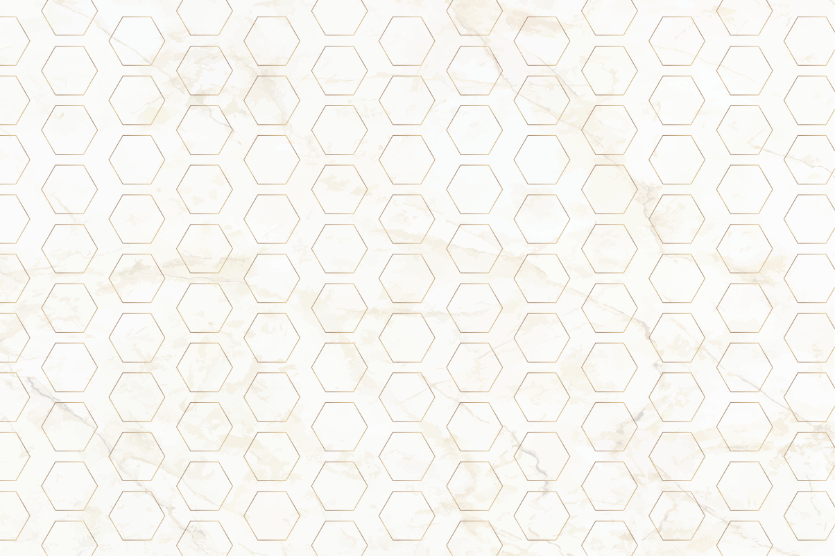Alfombra vinílica imitación mármol patrón hexagonal - TenVinilo