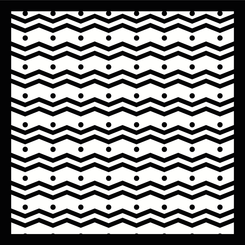 Alfombra vinílica rayas concepto zigzag - TenVinilo