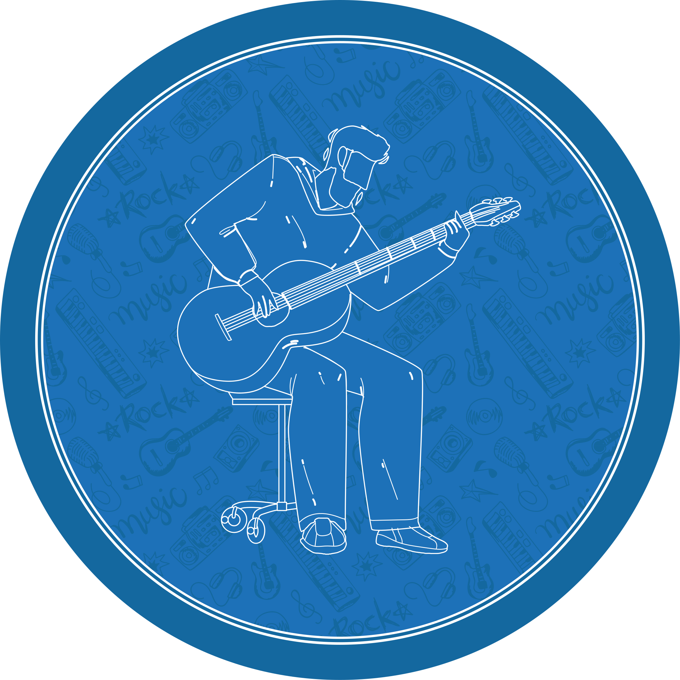 Alfombra vinílica textura vibraciones musicales - TenVinilo