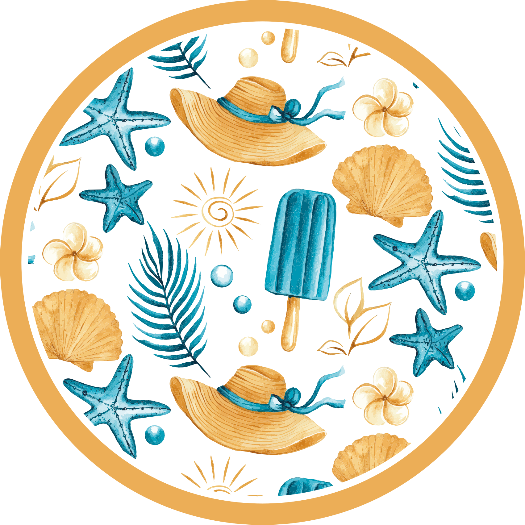 Alfombra vinílica naturaleza vibras de verano - TenVinilo