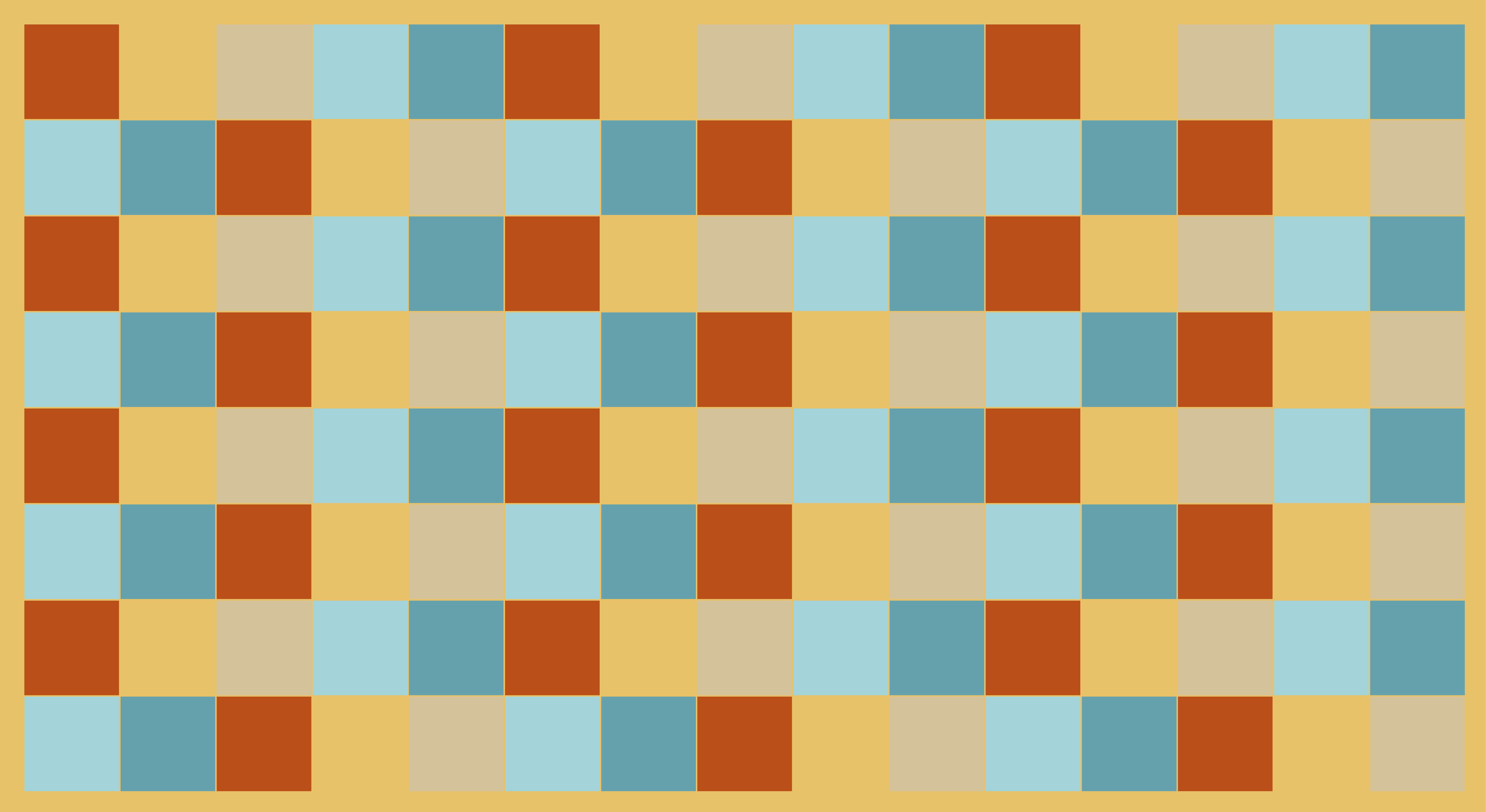 Alfombra vinílica hidráulica Cuadrados de color arena - TenVinilo